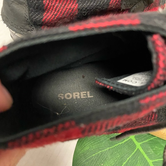 Sorel Red Buffalo Check Plaid Out and About Duck Boots - Picture 9 of 10